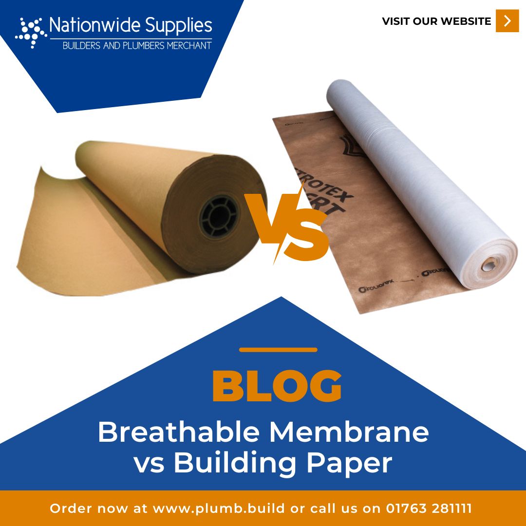 What is the difference between breather membrane and building paper?