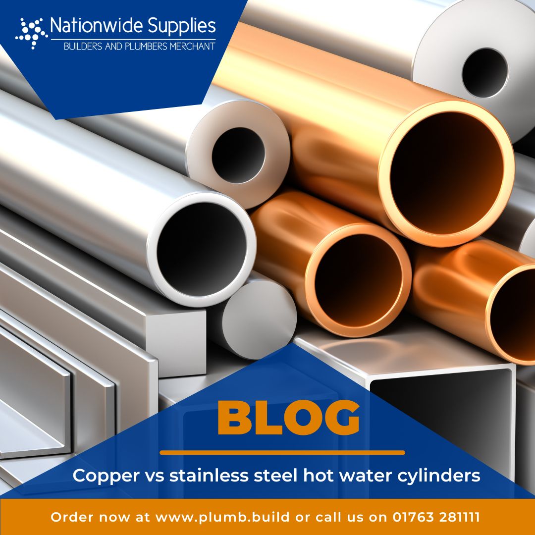 Copper vs stainless steel hot water cylinders