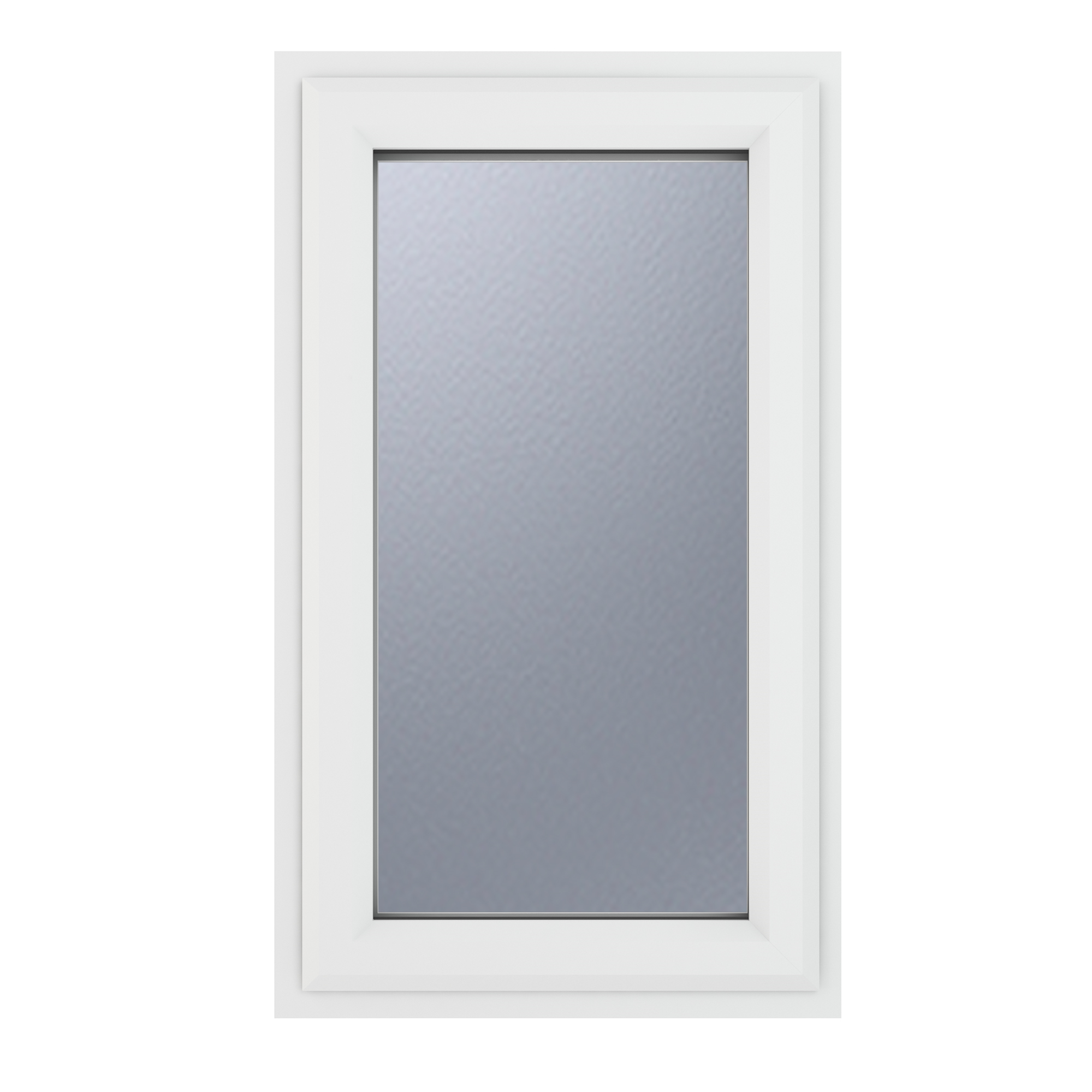 Crystal uPVC Window White A Rated Right Hand Side Hung 610mm x 1190mm Obscure Glazing