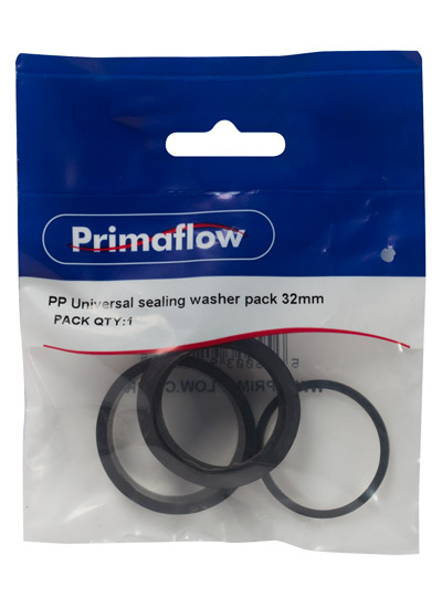 Pre-Packed PP Universal sealing washer pack 32mm