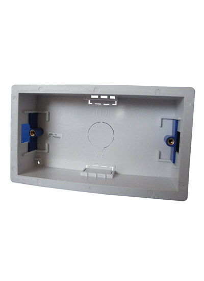 Selectric Moulded Dry Lining Box - 2 Gang - 35mm