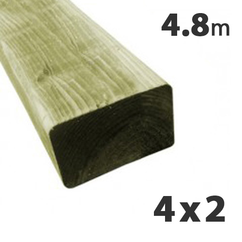 47 x 100mm (4 x 2) Tanalised Carcassing Timber C24 (4.8m)