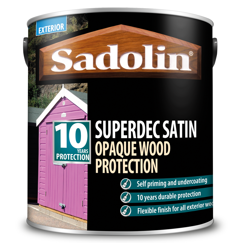 Sadolin Superdec Opaque Wood Protection - 1L - Black Satin