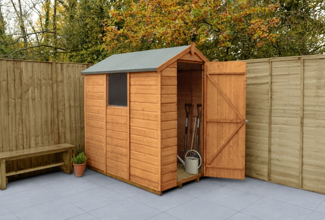 Forest Garden DTS Shiplap Dip Treated 6x4 Apex Shed 