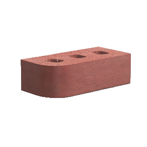 Forterra Cradley BN.1.2  Single Bullnosed 51mm Radius Engineering Brick - Red