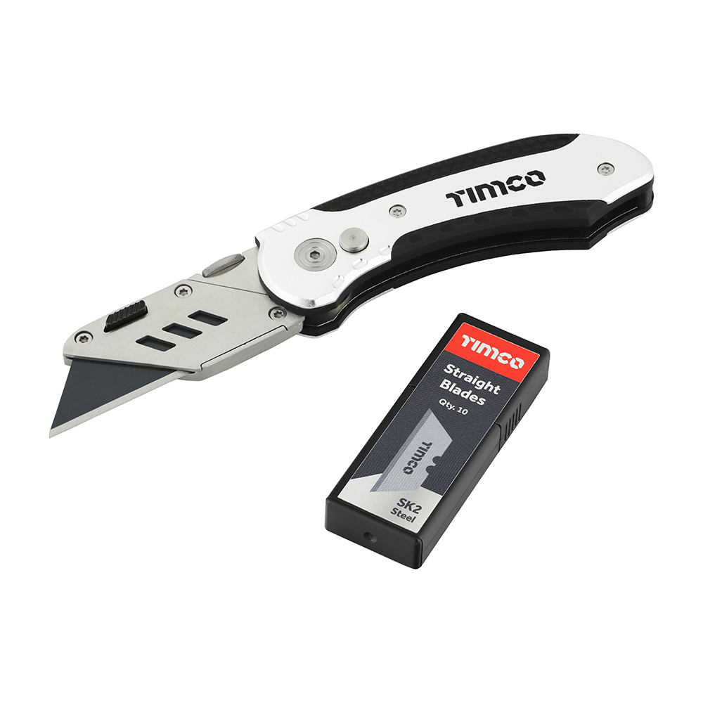 TIMCO Folding Utility Knife & Blade Pack