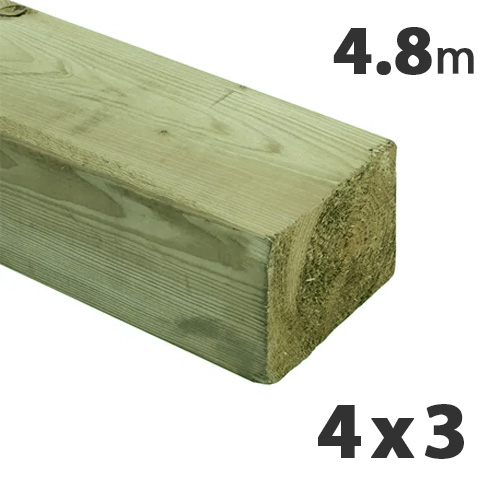 75 x 100mm (4 x 3) Tanalised Carcassing Timber C24 (4.8m)