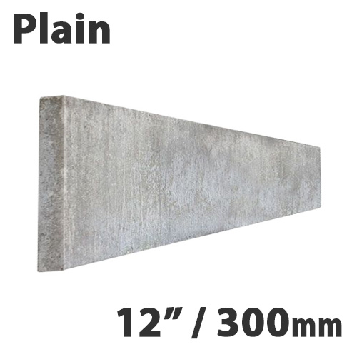 Plain 6ft Concrete Gravel Board - 12" (300x1830mm)