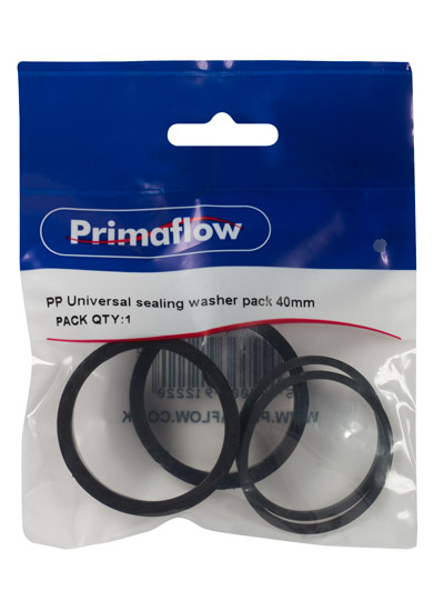 Pre-Packed PP Universal sealing washer pack 40mm