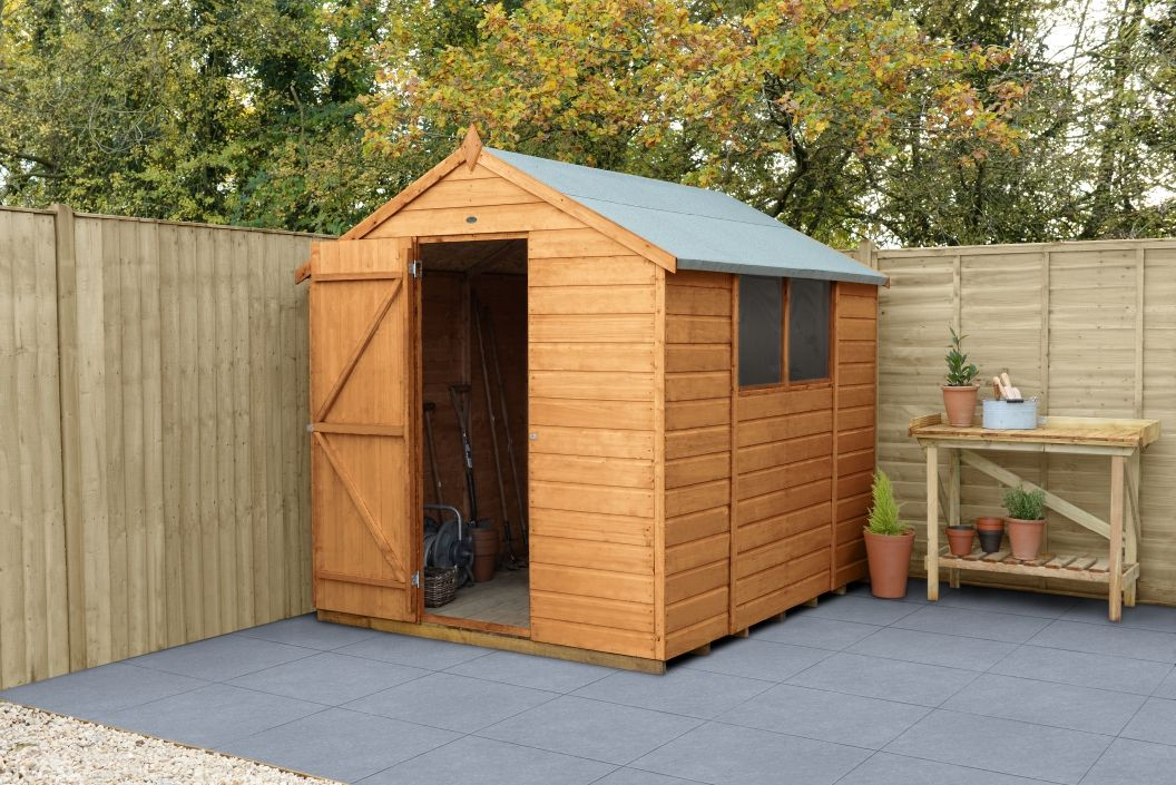 Forest Garden DTS Shiplap Dip Treated 8x6 Apex Shed 