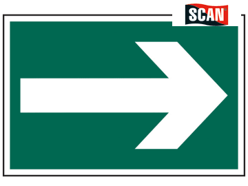 Safety Sign - Arrow symbol