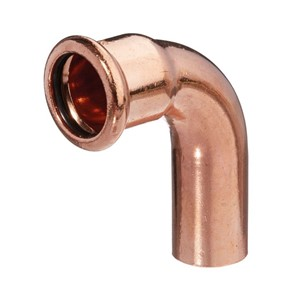 KeyPlumb 15mm Copper Press-Fit 90' Street (Single Socket) Elbow