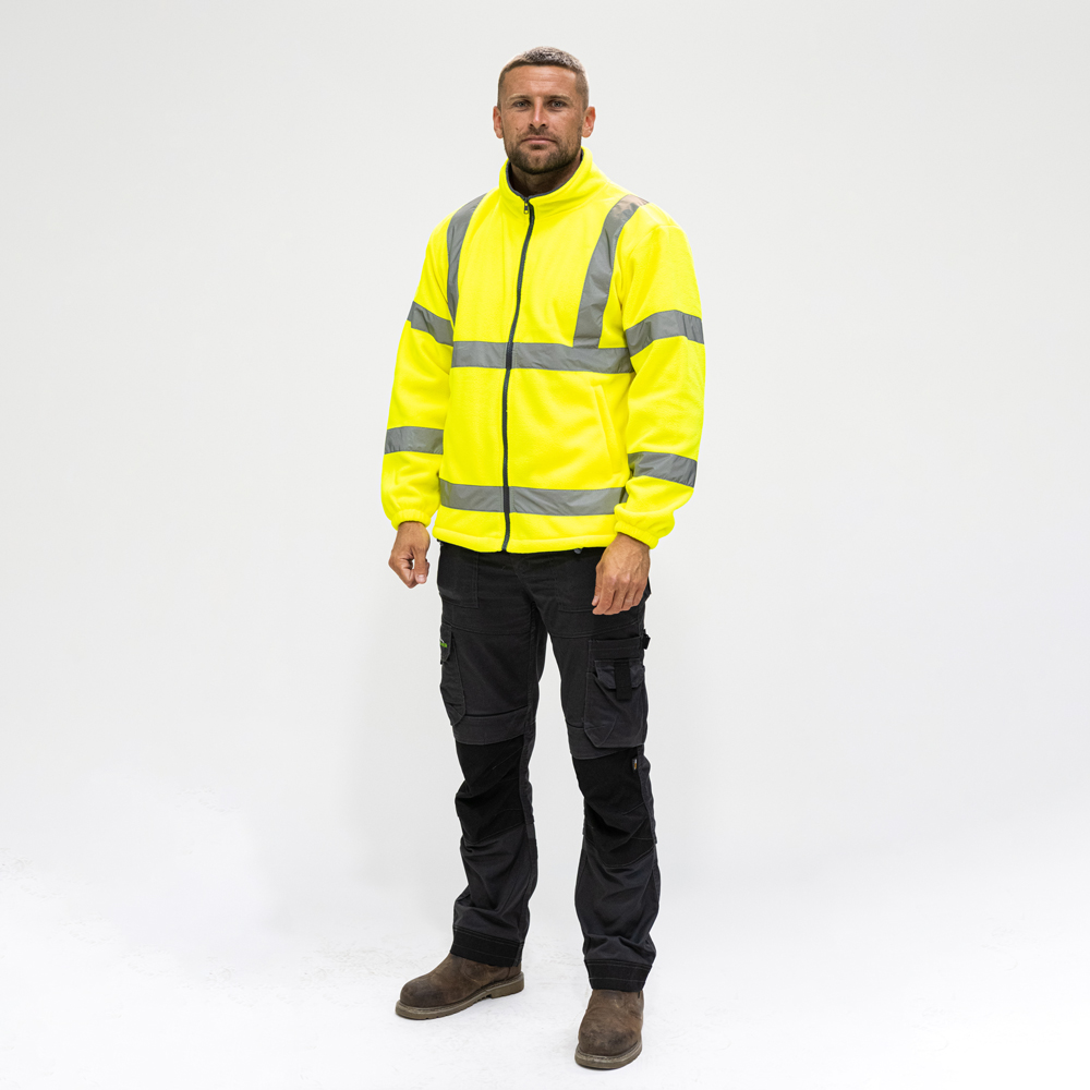 TIMco Hi-Visibility Fleece Jacket - Yellow - Medium