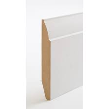 18 x 144mm MDF Pre-Primed Skirting - Chamfered/ Ovolo (Reversible)