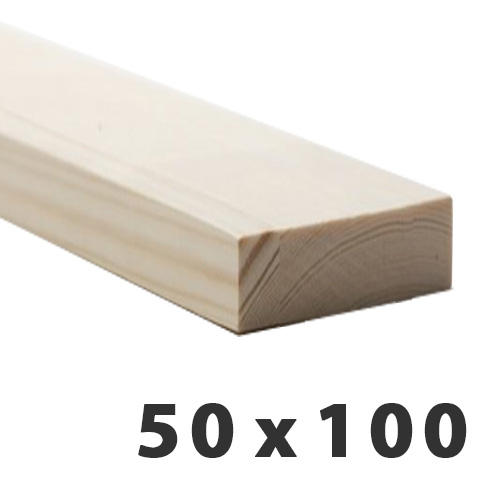 50 x 100mm (Fin: 44 x 95mm) PAR/PSE Softwood Pine Timber (4x2)