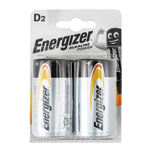 Energizer Alkaline Batteries - D (E95) (Pack of 2)