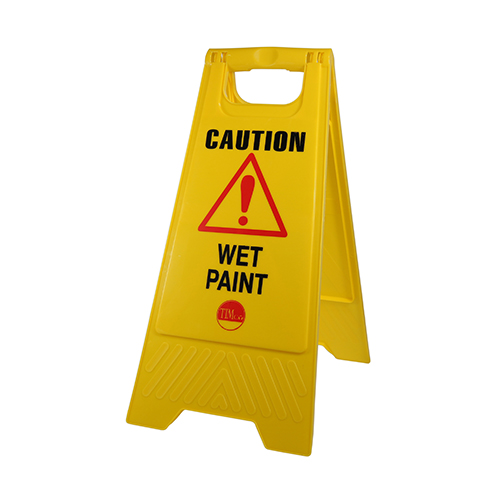 TIMCO Caution Wet Paint A-Frame Safety Sign  - 610 x 300 x 30
