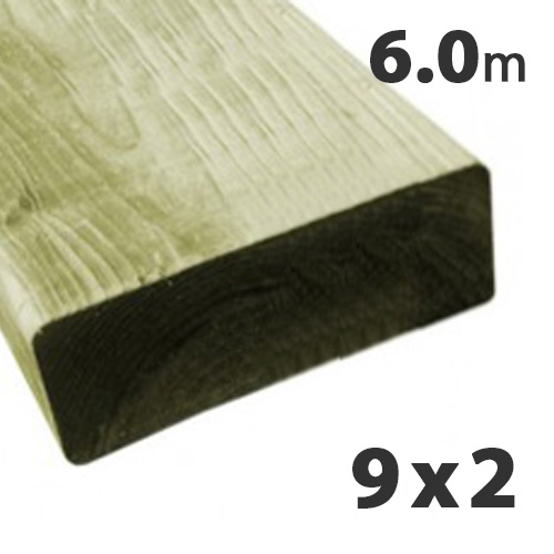 47 x 225mm (9 x 2) Tanalised Carcassing Timber C24 (6m)