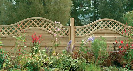 Forest Garden DTS 1.8m x 1.5m Pressure Treated Decorative Europa Prague Fence Panel - Pack of 3 