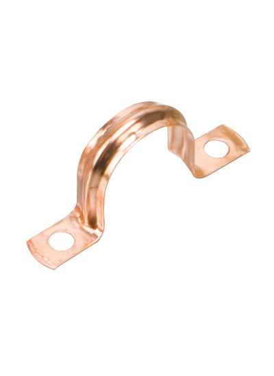 Pre-Packed C&F Copper saddle clip 22mm (Pack of 5)