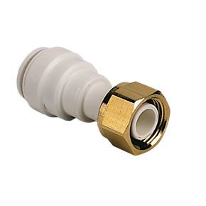 John Guest Speedfit 15mm Straight to 1/2" Tap Connector 