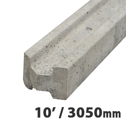 Concrete Intermediate Slotted Fence Post - 10' (3m)