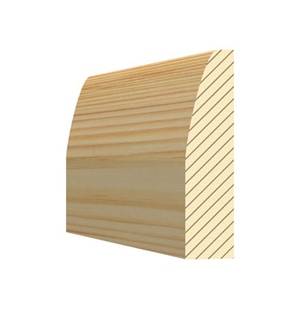19mm x 50mm (Fin:14.5 x 44mm) Softwood Pine Architrave - Chamfered/Rounded 