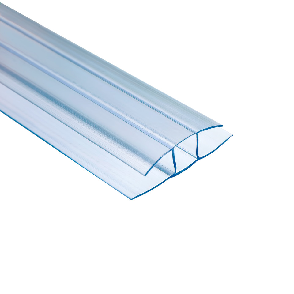 DTS RoofPro Polycarbonate H Joining Profile Trim 2000mm x 16mm - Clear