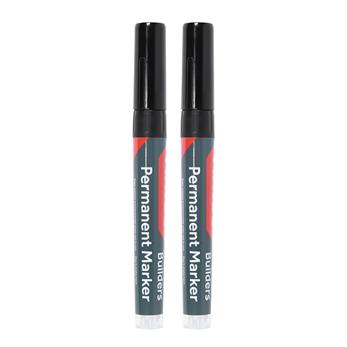 TIMCO Chisel Tip Permanant Markers - Pack of 2
