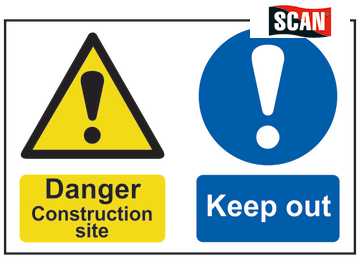 Safety Sign - Danger Contruction site Keep out