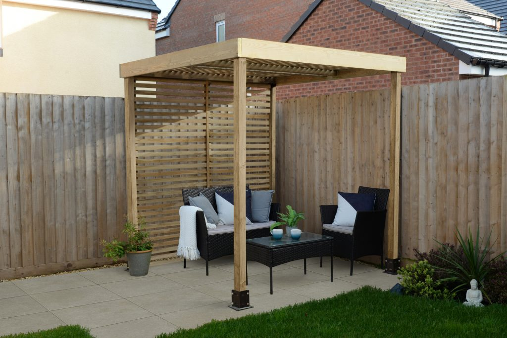 Forest Garden DTS Modular Pergola with 1 Side Panel Pack 