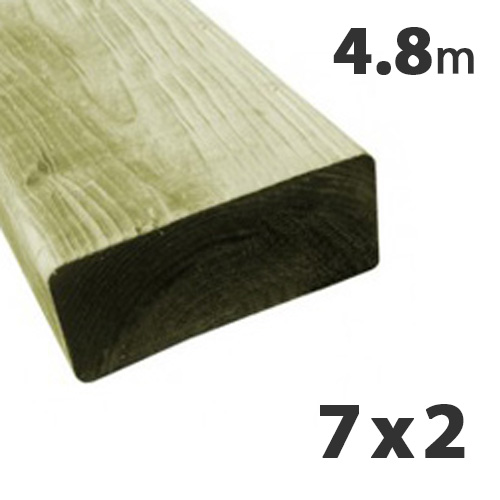 47 x 175mm (7 x 2) Tanalised Carcassing Timber C24 (4.8m)