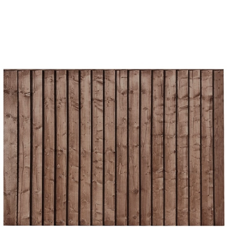 6' x 4' (1830mm x 1200mm) Fully Framed Feather Edge Closeboard Fence Panel