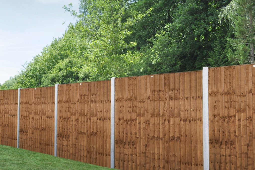 Forest Garden DTS 6ft x 5'6ft (1.83m x 1.68m) Pressure Treated Brown Pressure Treated Closedboard Fence Panel - Pack of 20 