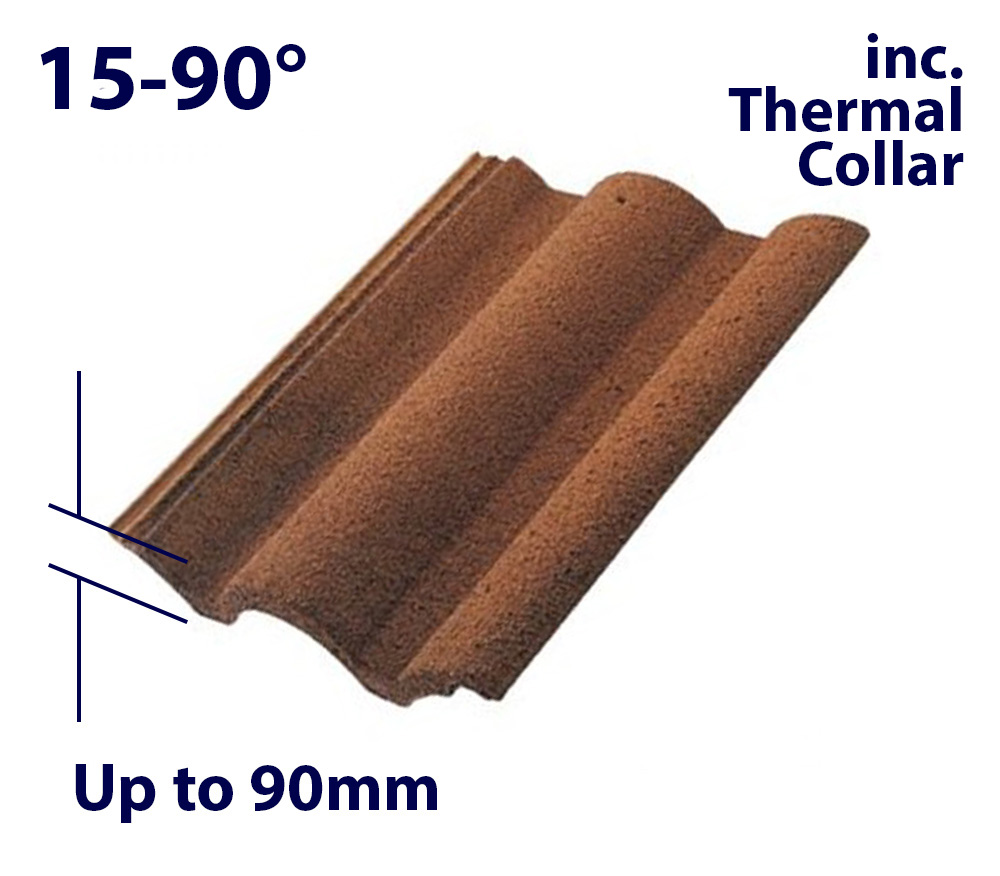 Velux EDW CK04 550 x 980mm Standard - Single tile flashing (inc. Insulation Collar)