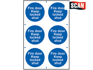 Safety Sign - Fire door Keep locked shut