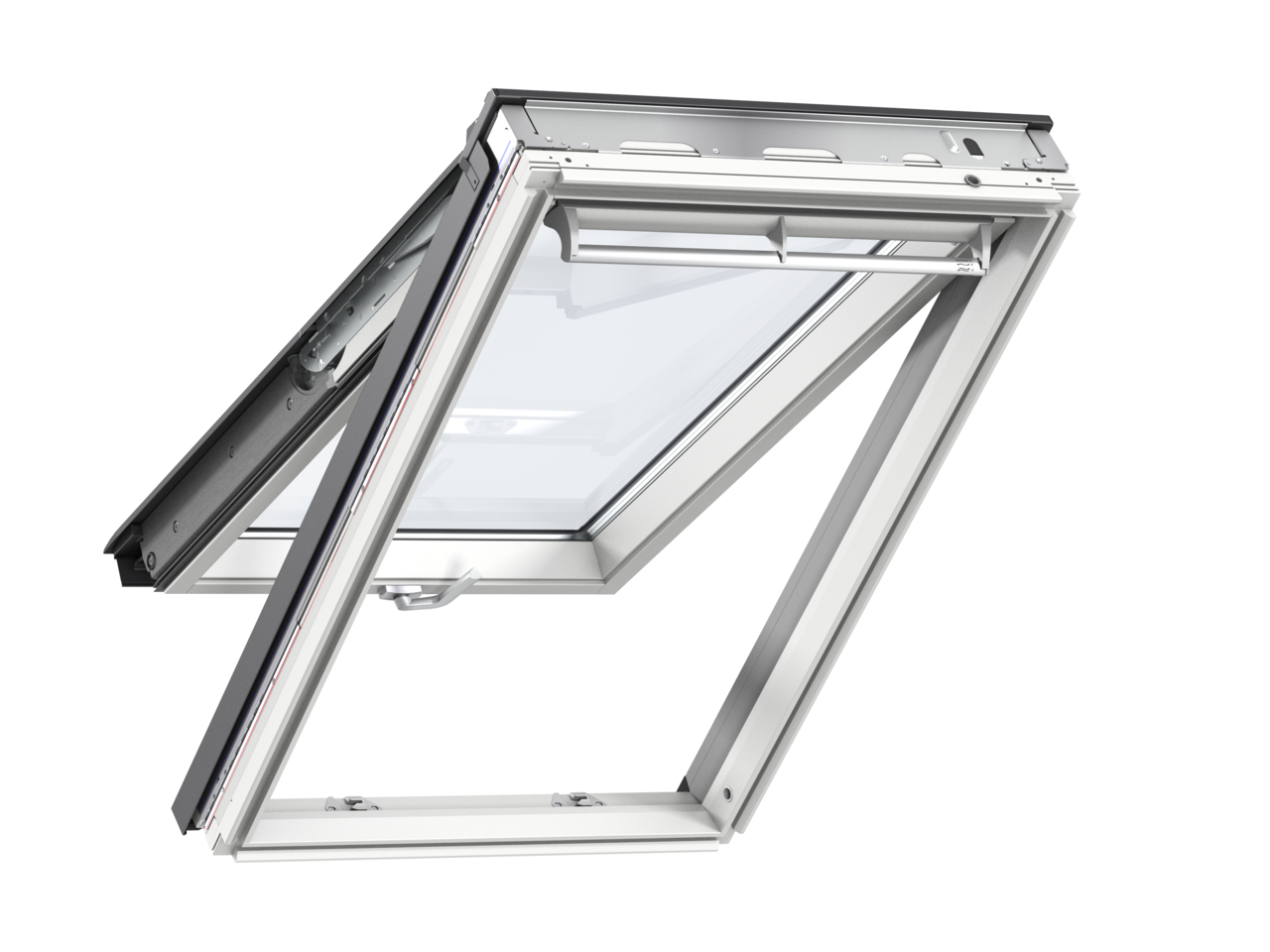 Velux GPL FK06 660 x 1180mm Top Hung 66Pane Roof Window - White Painted