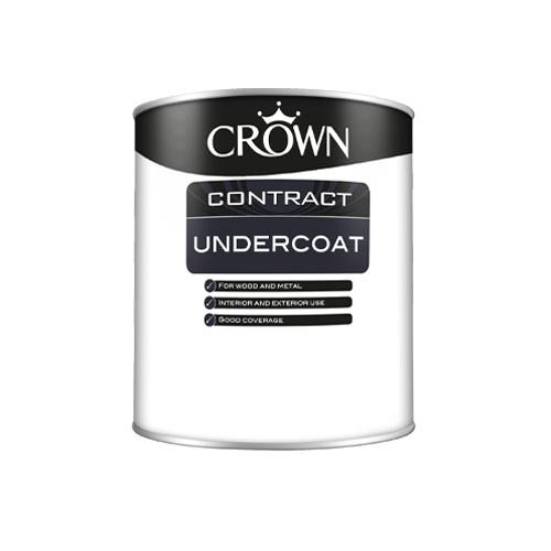 Crown Contract Undercoat (Solvent Based) - Dark Grey - 1L
