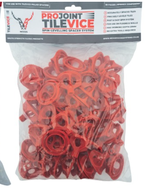 Nexus TileVice Spin-on TileAlign Levelling Caps (Pack of 50)