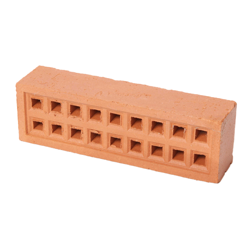 215 x 65mm Red Stoneware Clay Square Hole Airbrick