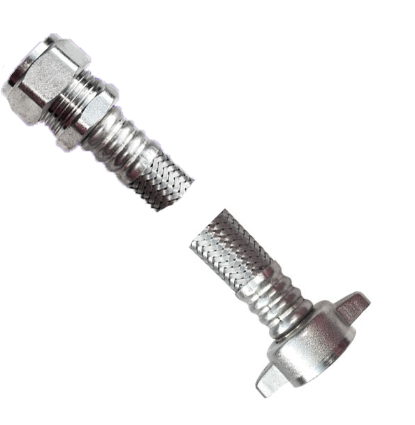 15mm to 1/2" WING NUT Flexi Tap Connector - 300mm