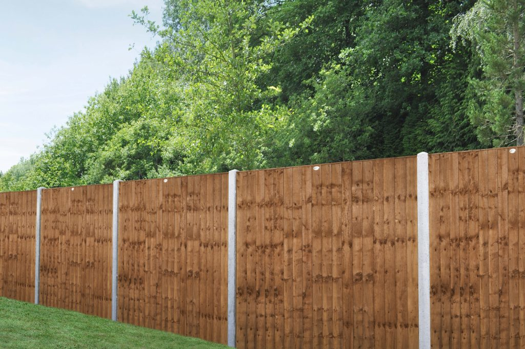 Forest Garden DTS 6ft x 6ft (1.83m x 1.85m) Pressure Treated Brown Pressure Treated Closedboard Fence Panel - Pack of 4 