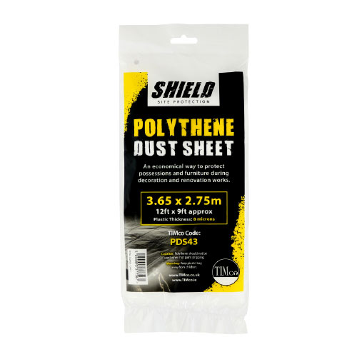 Shield Polythene Dustsheet 50 x 2m