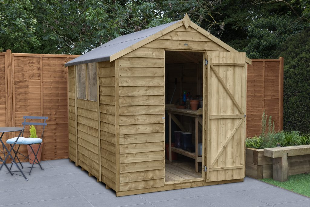 Forest Garden DTS Overlap Pressure Treated 8x6 Apex Shed 