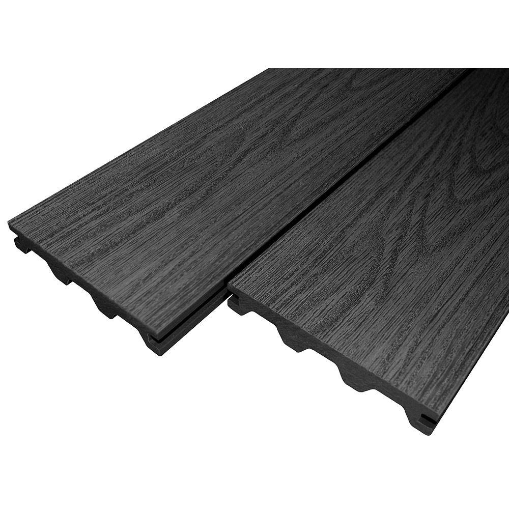 BuildDeck VICTORIA Woodgrain Effect Bridge Board Composite Decking - Ebony - 135 x 23 x 3600mm (3.6m)