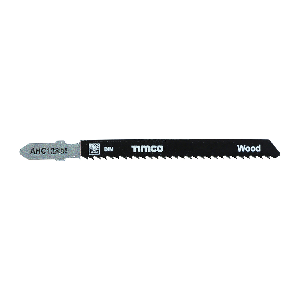 Timco T01BRF - HCS Bayonet Fitting Jigsaw Blades - Wood Cutting Bi-Metal (Pack of 5)