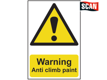 Safety Sign - Warning Anti climb paint