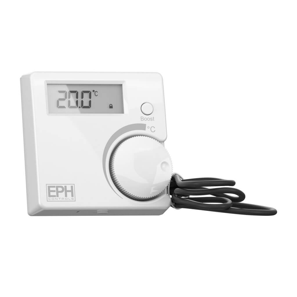 EPH RF Cylinder Thermostat (w/ on / off button)