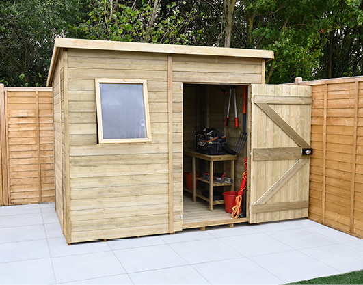 Forest Garden DTS Timberdale 8 X 6 Pent Shed 