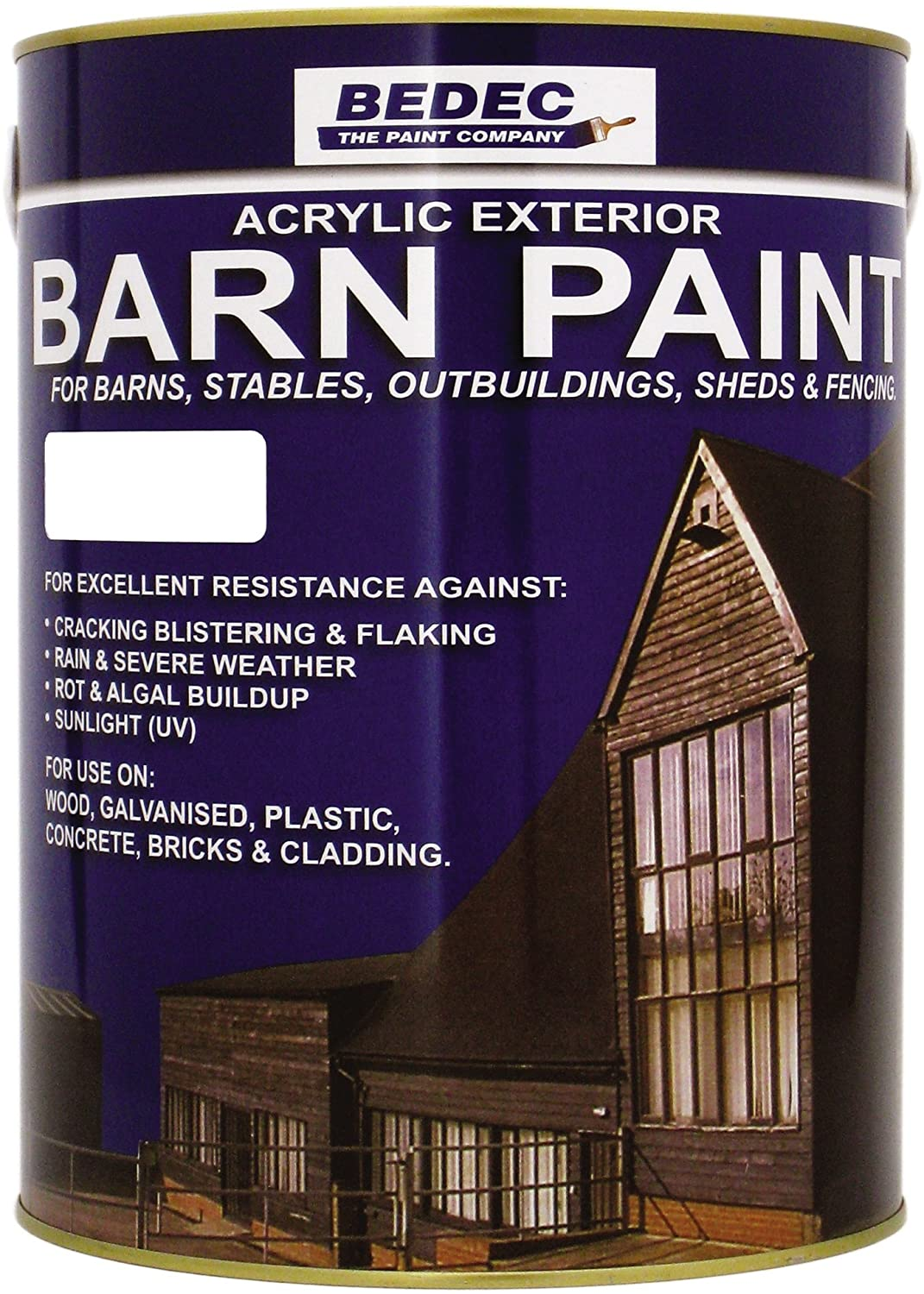 Bedec Barn Paint - 5L - Semi Gloss - Light Grey